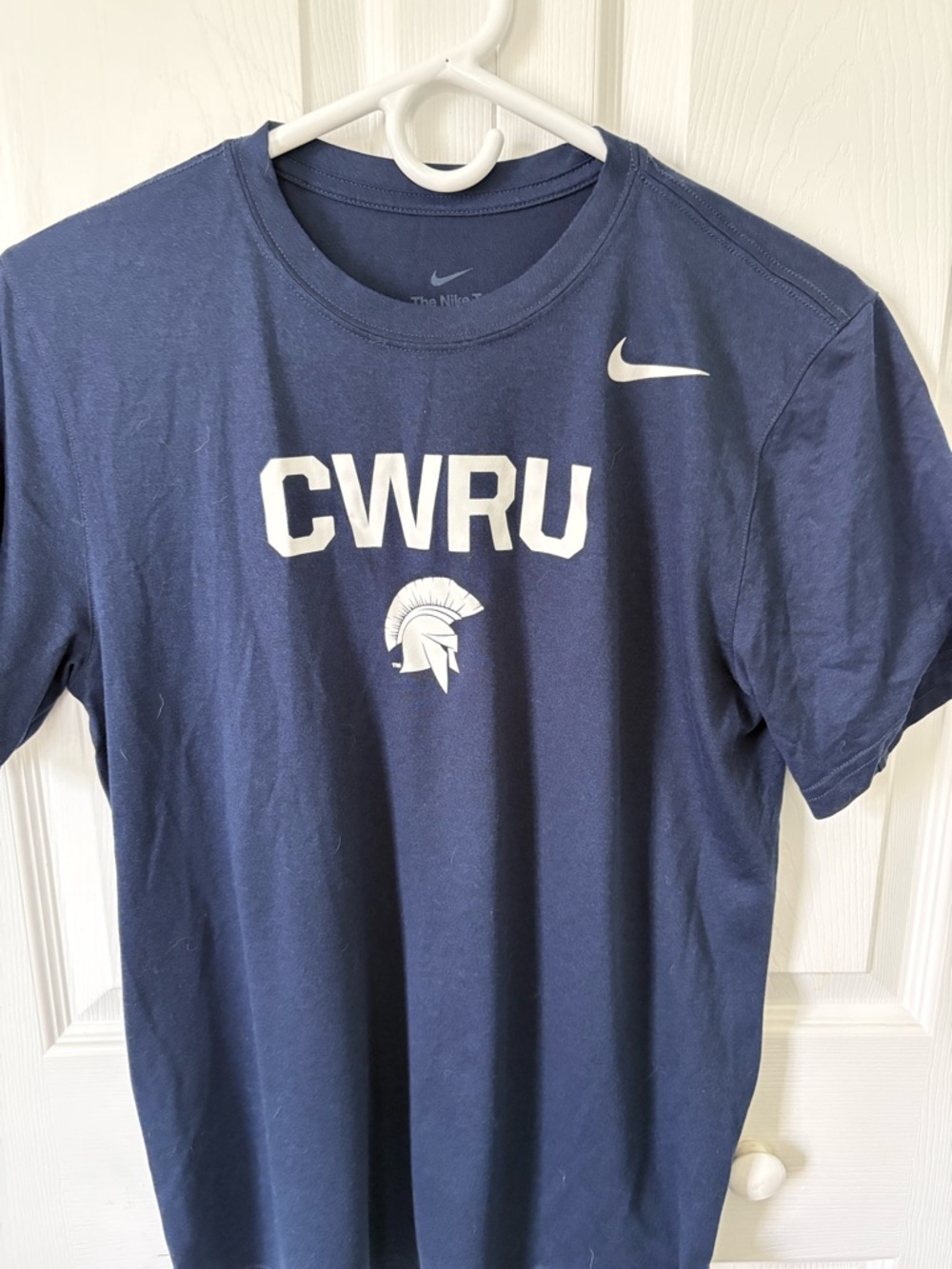 Nike Navy CWRU Short-Sleeve Crewneck T-Shirt with White Logo